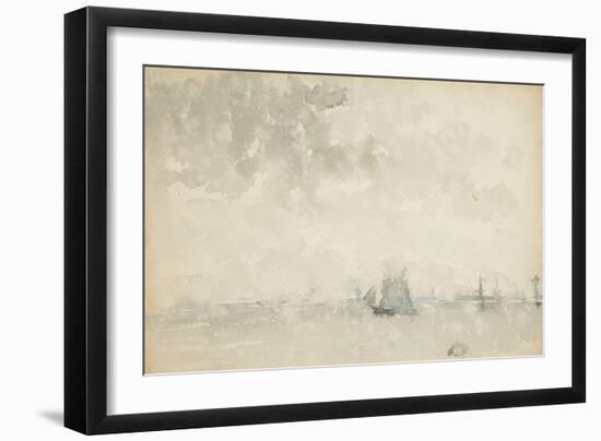 Grey and Silver - North Sea, C.1884-James Abbott McNeill Whistler-Framed Giclee Print