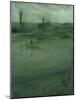 Grey and Silver: the Thames (Oil on Canvas)-James Abbott McNeill Whistler-Mounted Giclee Print