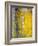 Grey And Yellow Abstract Art Painting-T30Gallery-Framed Art Print