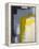 Grey And Yellow Abstract Art Painting-T30Gallery-Framed Stretched Canvas