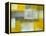 Grey and Yellow Abstract Art Painting-T30Gallery-Framed Stretched Canvas