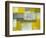 Grey and Yellow Abstract Art Painting-T30Gallery-Framed Art Print