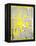 Grey and Yellow Abstract Art Painting-T30Gallery-Framed Stretched Canvas