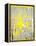 Grey and Yellow Abstract Art Painting-T30Gallery-Framed Stretched Canvas