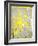 Grey and Yellow Abstract Art Painting-T30Gallery-Framed Art Print