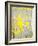 Grey and Yellow Abstract Art Painting-T30Gallery-Framed Art Print