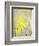 Grey and Yellow Abstract Art Painting-T30Gallery-Framed Art Print