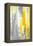 Grey and Yellow Abstract Art Painting-T30Gallery-Framed Stretched Canvas