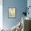 Grey and Yellow Abstract Art Painting-T30Gallery-Framed Premium Giclee Print displayed on a wall