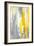 Grey and Yellow Abstract Art Painting-T30Gallery-Framed Art Print