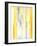 Grey and Yellow Abstract Art Painting-T30Gallery-Framed Art Print