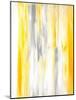 Grey and Yellow Abstract Art Painting-T30Gallery-Mounted Art Print