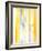 Grey and Yellow Abstract Art Painting-T30Gallery-Framed Art Print