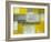 Grey and Yellow Abstract Art Painting-T30Gallery-Framed Art Print