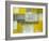 Grey and Yellow Abstract Art Painting-T30Gallery-Framed Art Print