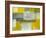 Grey and Yellow Abstract Art Painting-T30Gallery-Framed Art Print