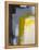 Grey And Yellow Abstract Art Painting-T30Gallery-Framed Stretched Canvas