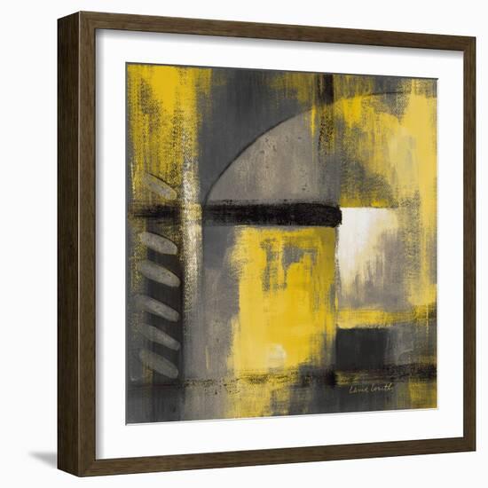 Grey and Yellow Soiree I-Lanie Loreth-Framed Art Print