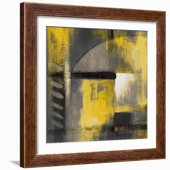 Grey and Yellow Soiree I-Lanie Loreth-Framed Art Print