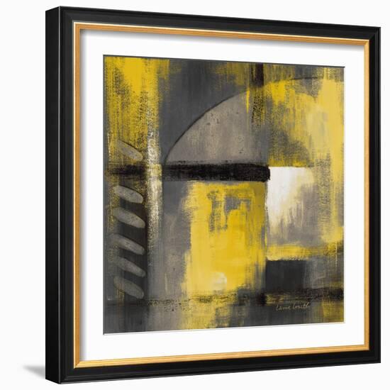 Grey and Yellow Soiree I-Lanie Loreth-Framed Art Print