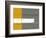 Grey and Yellow-NaxArt-Framed Premium Giclee Print