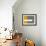 Grey and Yellow-NaxArt-Framed Art Print displayed on a wall