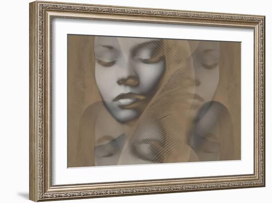 Grey Beauty-NaxArt-Framed Art Print