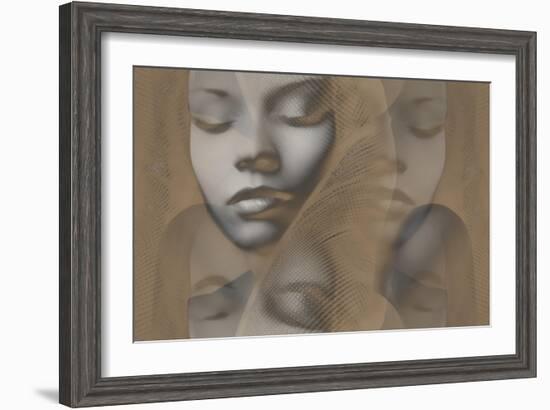 Grey Beauty-NaxArt-Framed Art Print