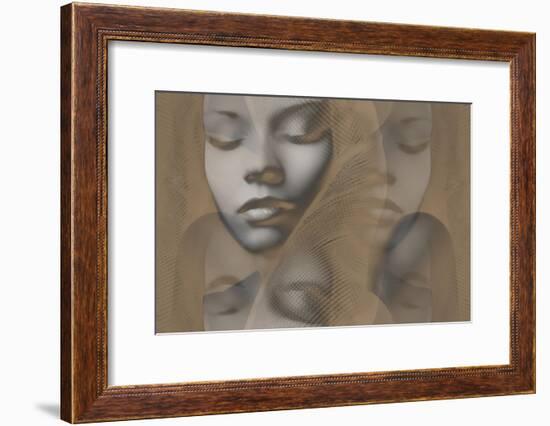 Grey Beauty-NaxArt-Framed Art Print