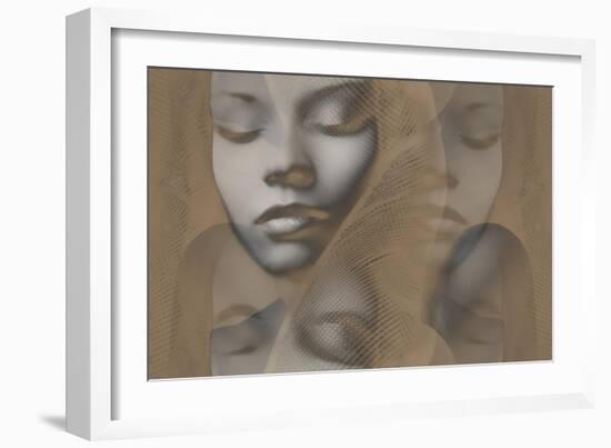 Grey Beauty-NaxArt-Framed Art Print