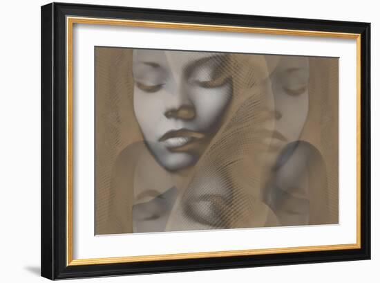 Grey Beauty-NaxArt-Framed Art Print