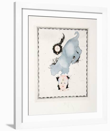 Grey Cat-Donald Saff-Framed Limited Edition