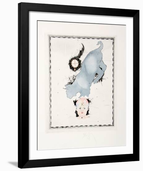 Grey Cat-Donald Saff-Framed Limited Edition