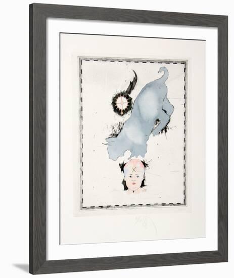 Grey Cat-Donald Saff-Framed Limited Edition