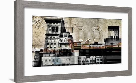 Grey City Landscape-Jean-François Dupuis-Framed Art Print