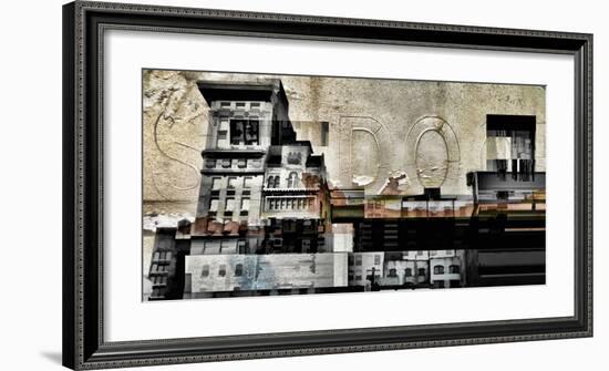 Grey City Landscape-Jean-François Dupuis-Framed Art Print