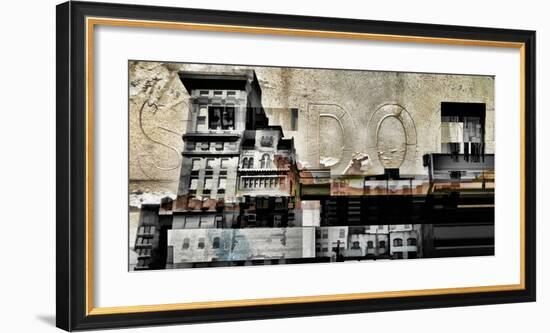 Grey City Landscape-Jean-François Dupuis-Framed Art Print