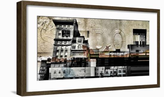 Grey City Landscape-Jean-François Dupuis-Framed Art Print