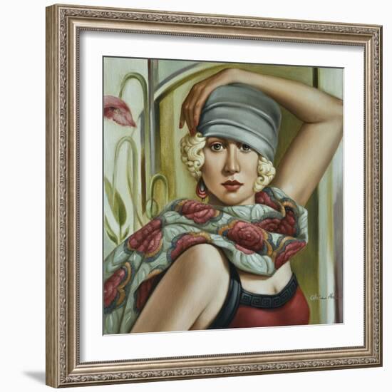 Grey Cloche-Catherine Abel-Framed Giclee Print