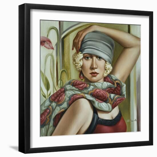 Grey Cloche-Catherine Abel-Framed Giclee Print