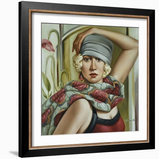 Grey Cloche-Catherine Abel-Framed Giclee Print