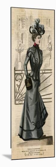 Grey Costume 1899-null-Mounted Art Print