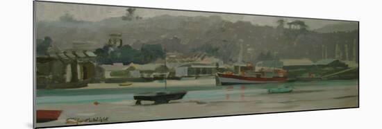 Grey Day, Fisherman's Quay-Jennifer Wright-Mounted Giclee Print