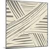 Grey Diagonal Stripe Pattern-Little Dean-Mounted Photographic Print