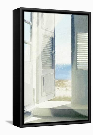 Grey Doors-Noah Bay-Framed Stretched Canvas
