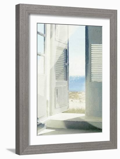 Grey Doors-Noah Bay-Framed Art Print