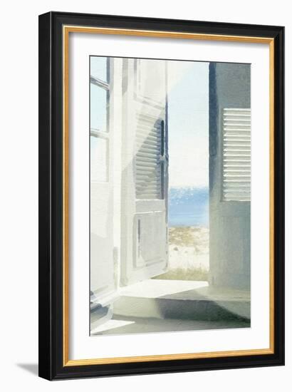 Grey Doors-Noah Bay-Framed Art Print