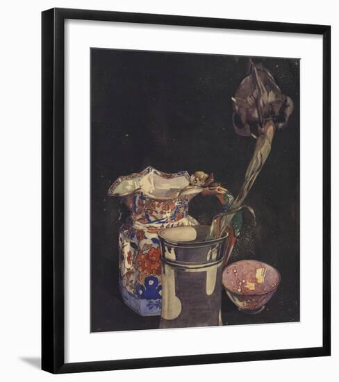 Grey Iris-Charles Rennie Mackintosh-Framed Art Print