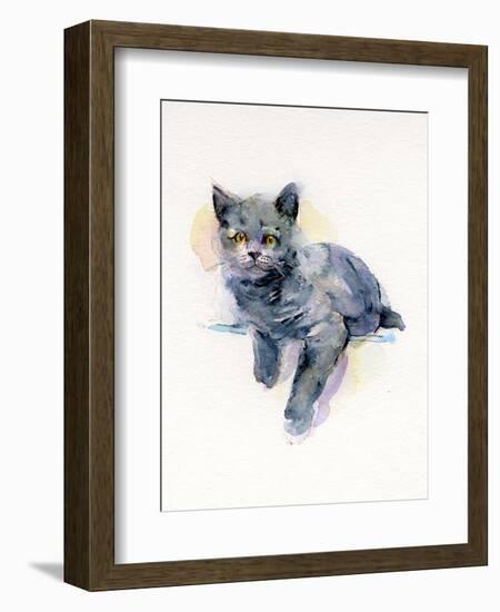 Grey Kitten, 2017-John Keeling-Framed Giclee Print