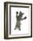 Grey Kitten, Standing, Reaching Out-Mark Taylor-Framed Photographic Print